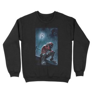 spider black Unisex Crewneck Sweatshirt