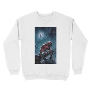 Alternative view of spider black Unisex Crewneck Sweatshirt