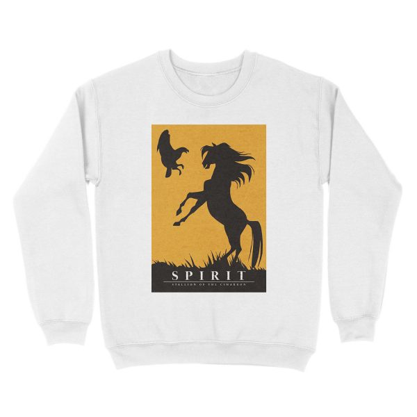 Spirit : Stallion of the Cimarron Minimalist Unisex Crewneck Sweatshirt - Image 2