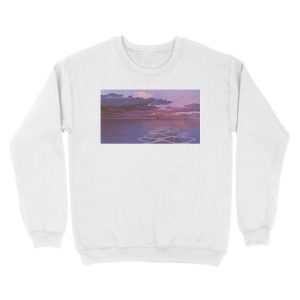Alternative view of Spirited Away Railroad Nighttime Aesthetic Unisex Crewneck Sweatshirt