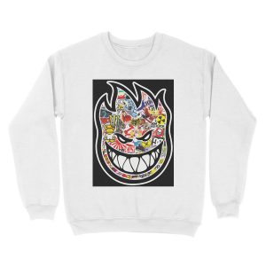 Alternative view of Spitfire logo Unisex Crewneck Sweatshirt