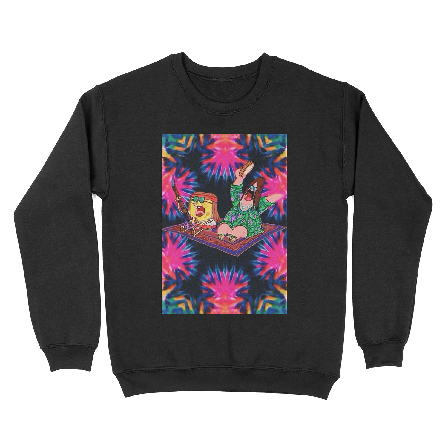 Spongebob and Patrick Hippie Soup Unisex Crewneck Sweatshirt