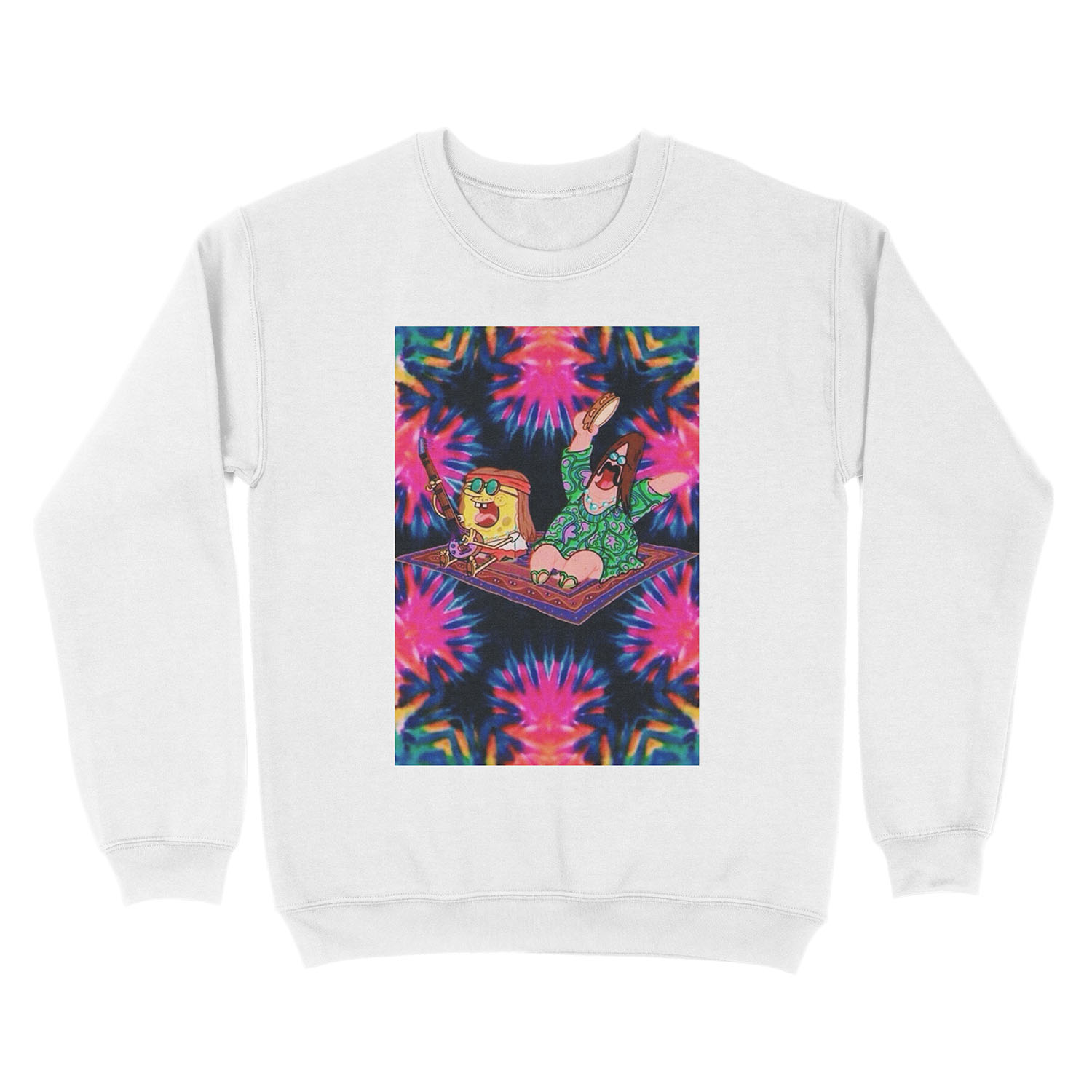 Spongebob and Patrick Hippie Soup Unisex Crewneck Sweatshirt - Image 2