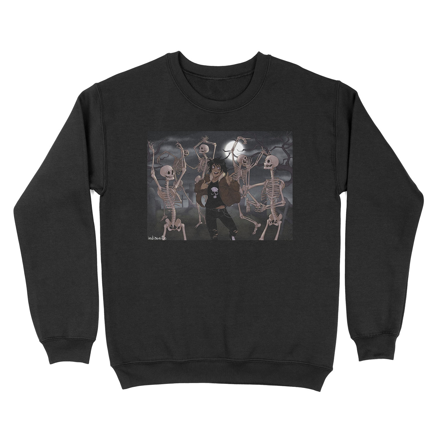 Spooky Scary Skeletons Unisex Crewneck Sweatshirt