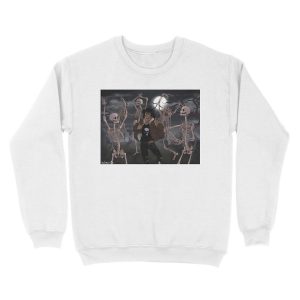 Alternative view of Spooky Scary Skeletons Unisex Crewneck Sweatshirt