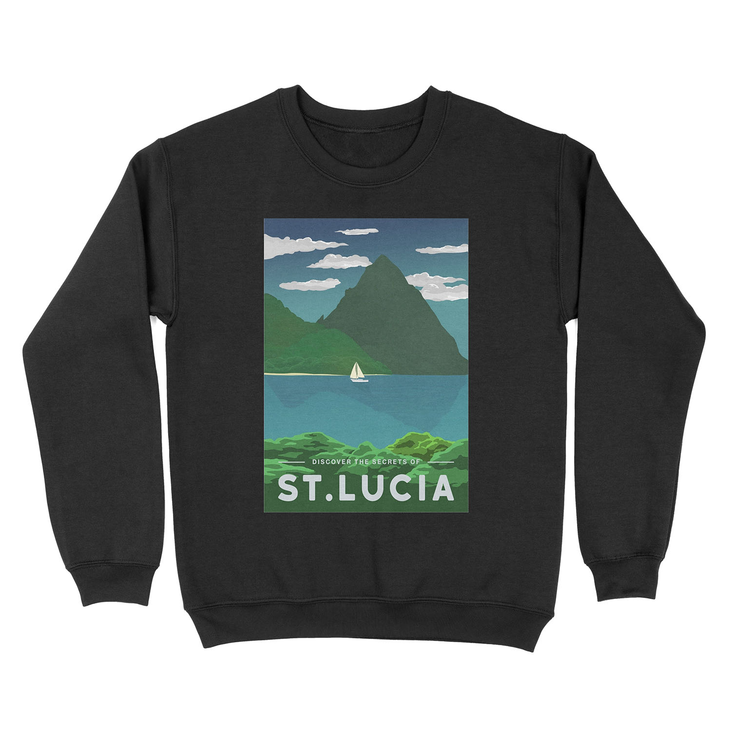 St. Lucia Unisex Crewneck Sweatshirt