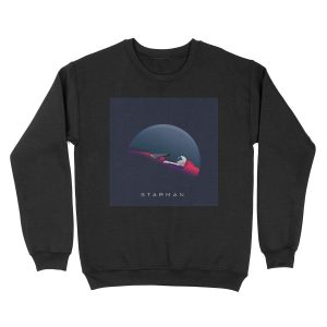 Starman - Don't Panic! Unisex Crewneck Sweatshirt