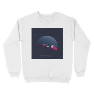 Alternative view of Starman - Don't Panic! Unisex Crewneck Sweatshirt