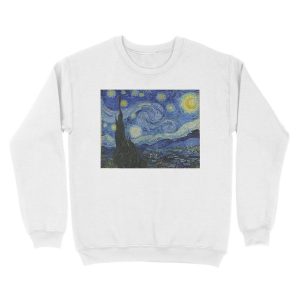 Alternative view of Starry Night (Vincent van Gogh) Unisex Crewneck Sweatshirt