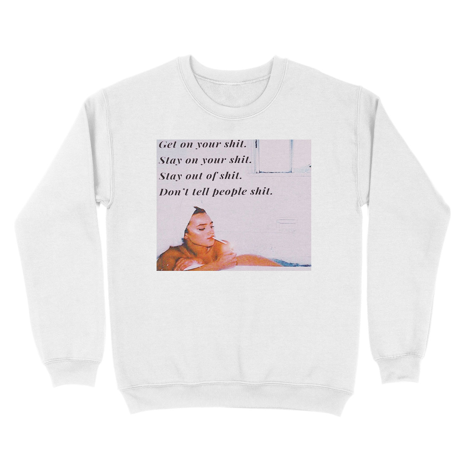STAY ON YOUR SH*T Unisex Crewneck Sweatshirt - Image 2