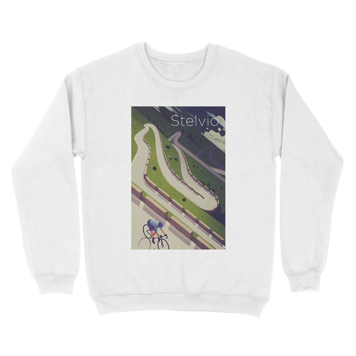 'Stelvio' Print Unisex Crewneck Sweatshirt - Image 2