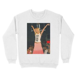 Alternative view of Stop Being Poor! Unisex Crewneck Sweatshirt