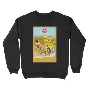 Strade Bianche Retro Cycling Art Unisex Crewneck Sweatshirt