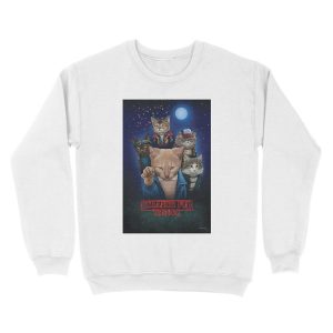 Alternative view of Strange Fur Things Unisex Crewneck Sweatshirt