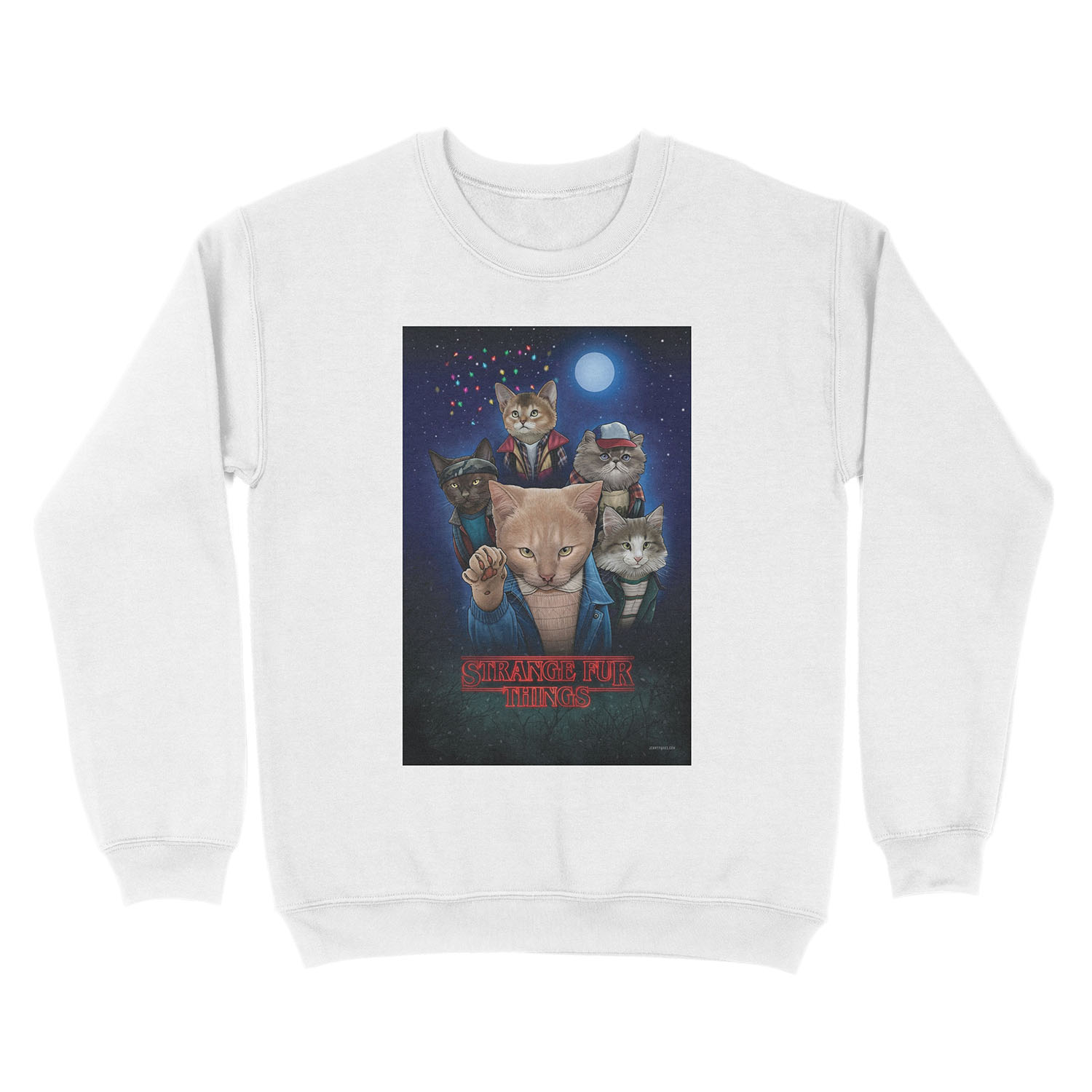 Strange Fur Things Unisex Crewneck Sweatshirt - Image 2