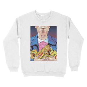 Alternative view of stranger things- eleven Unisex Crewneck Sweatshirt