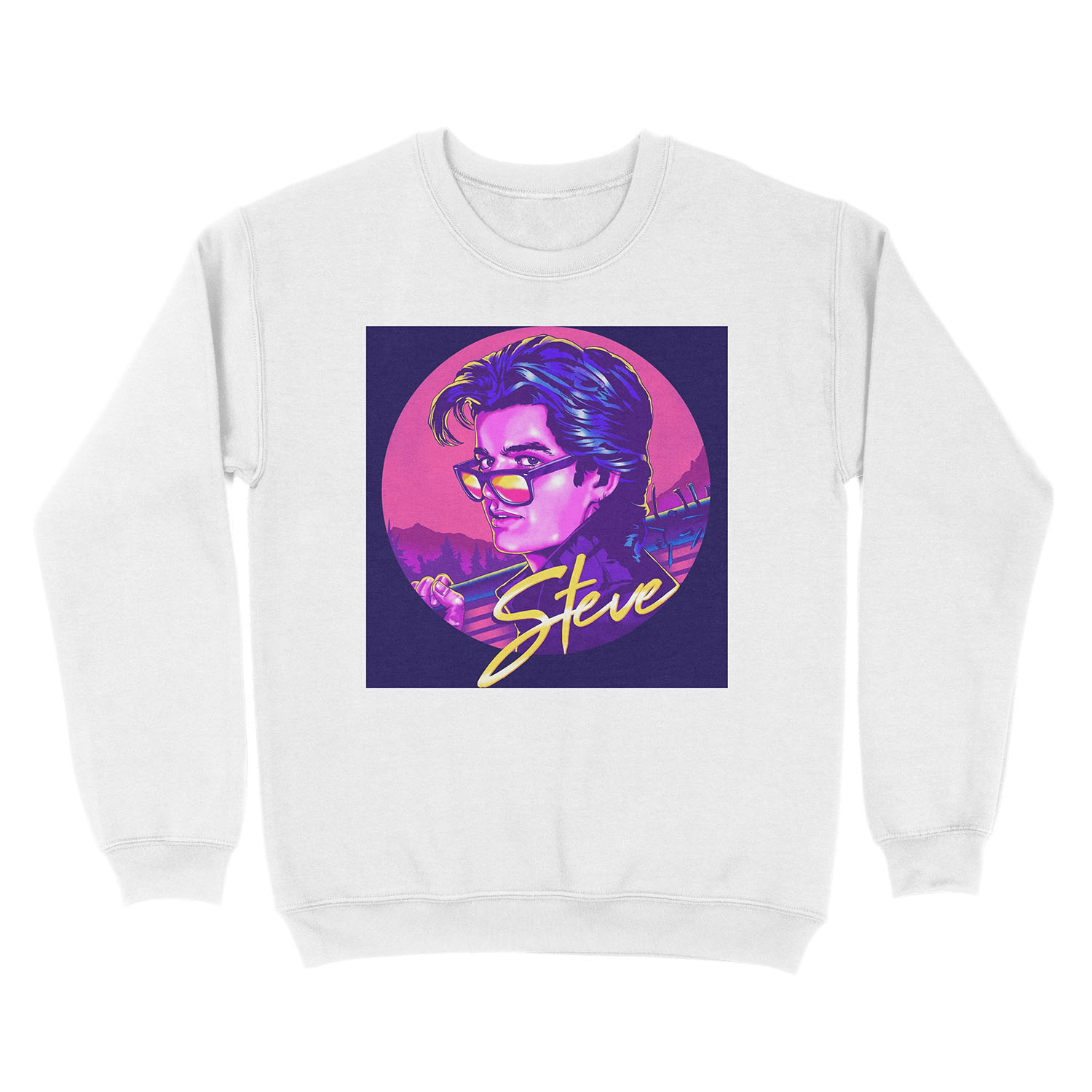 Stranger Things Steve Harrington | Available on Mask Unisex Crewneck Sweatshirt - Image 2