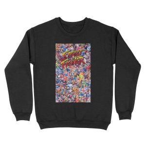Street Fighter Character Collage Unisex Crewneck Sweatshirt