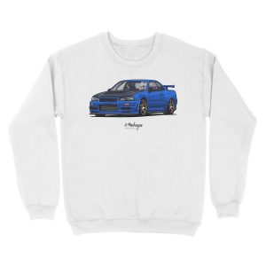 Alternative view of Street Monstr. Skyline R34 GTR Unisex Crewneck Sweatshirt