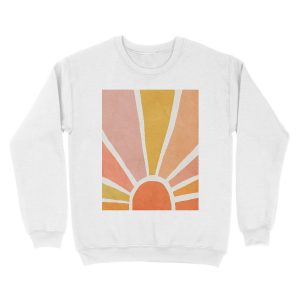 Alternative view of Sun, Abstract, Mid century modern kids wall art, Nursery room Unisex Crewneck Sweatshirt