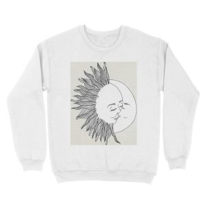 Alternative view of Sun and moon Unisex Crewneck Sweatshirt