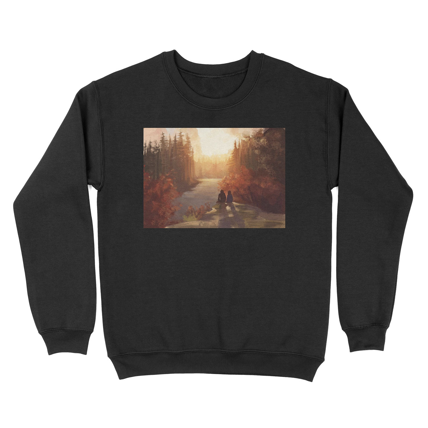 Sunrise Forest Unisex Crewneck Sweatshirt
