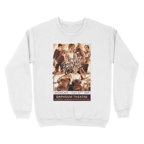 Sunset Curve poster Unisex Crewneck Sweatshirt - Image 2