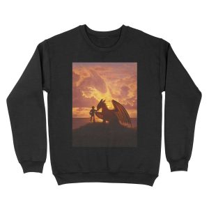 sunset dragons Unisex Crewneck Sweatshirt