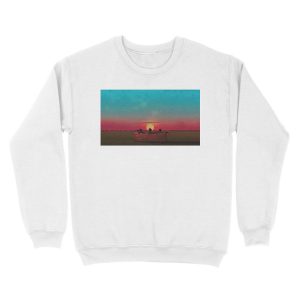 Alternative view of Sunset (Red/Blue Alternative) Unisex Crewneck Sweatshirt