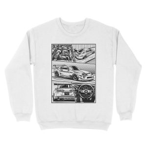 Alternative view of Supra. Details (white background) Unisex Crewneck Sweatshirt