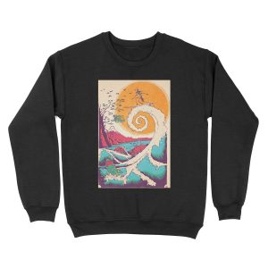 Surf Before Christmas Unisex Crewneck Sweatshirt