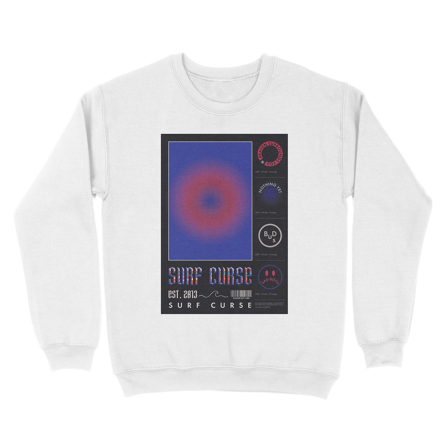 SURF CURSE Discography Unisex Crewneck Sweatshirt - Image 2
