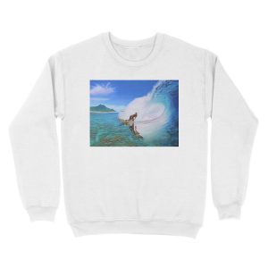 Alternative view of Surfing Dan Unisex Crewneck Sweatshirt