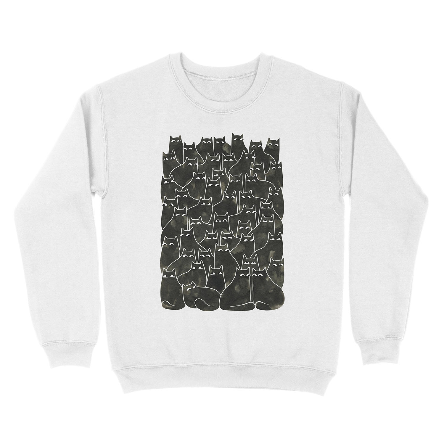 Suspicious Cats Unisex Crewneck Sweatshirt - Image 2