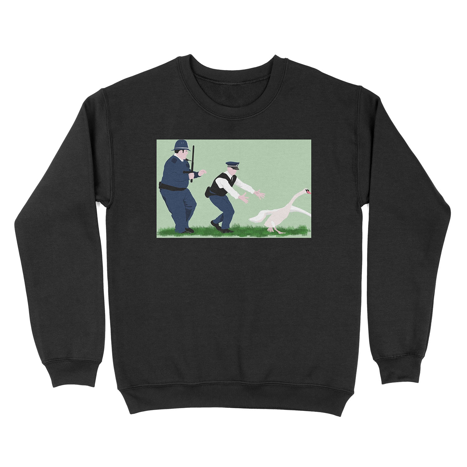 Swan cops Unisex Crewneck Sweatshirt