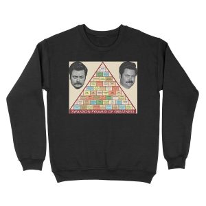 Swanson Pyramid of Greatness Unisex Crewneck Sweatshirt
