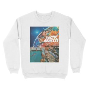 Alternative view of Swim Monkeys Space Unisex Crewneck Sweatshirt