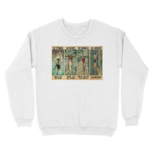 Alternative view of Swimming Lovers Be Strong When You Are Weak Unisex Crewneck Sweatshirt