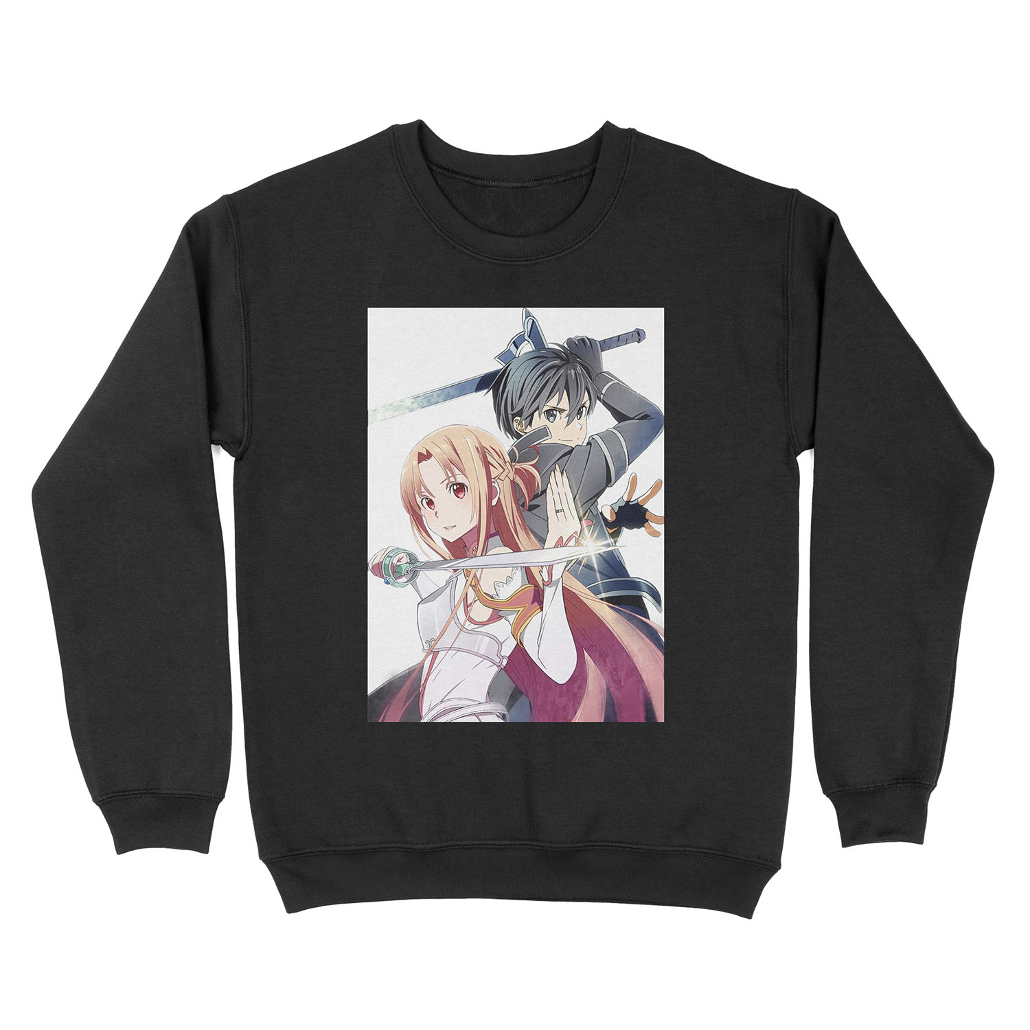 Sword Art Online - Asuna and Kirito Unisex Crewneck Sweatshirt
