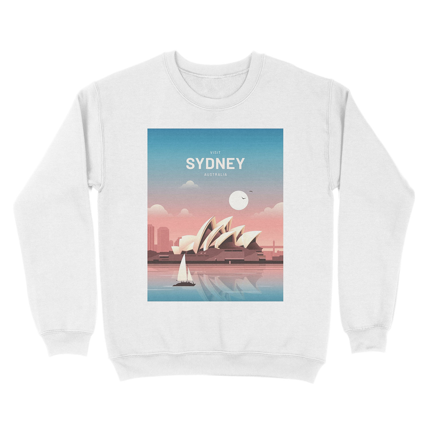 Sydney Australia Vintage Travel Unisex Crewneck Sweatshirt - Image 2