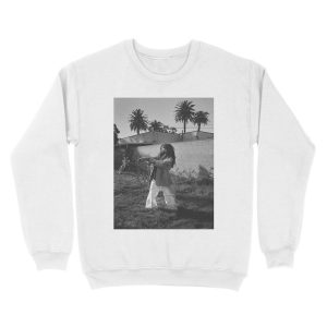 Alternative view of SZA Black And White Unisex Crewneck Sweatshirt