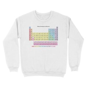 Alternative view of Tableau des Elements - Periodic Table in French Unisex Crewneck Sweatshirt