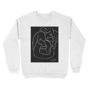 Alternative view of TAHITIAN LADY : Vintage Matisse Black and White Painting Print Unisex Crewneck Sweatshirt