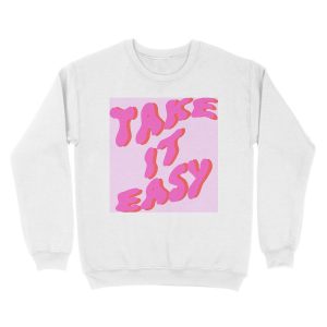 Alternative view of take it easyyyy Unisex Crewneck Sweatshirt