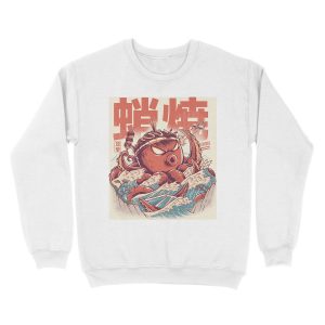 Alternative view of Takoyaki Attack Unisex Crewneck Sweatshirt