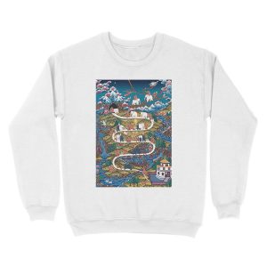 Alternative view of Taming The Elephant Mind Diagram Unisex Crewneck Sweatshirt