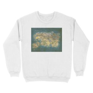 Alternative view of Tamriel Map Unisex Crewneck Sweatshirt