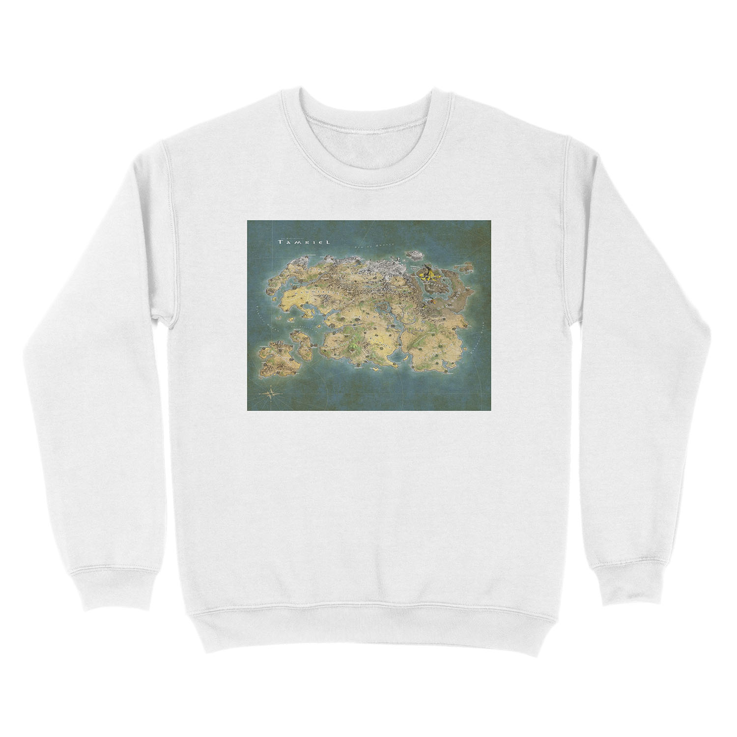 Tamriel Map Unisex Crewneck Sweatshirt - Image 2