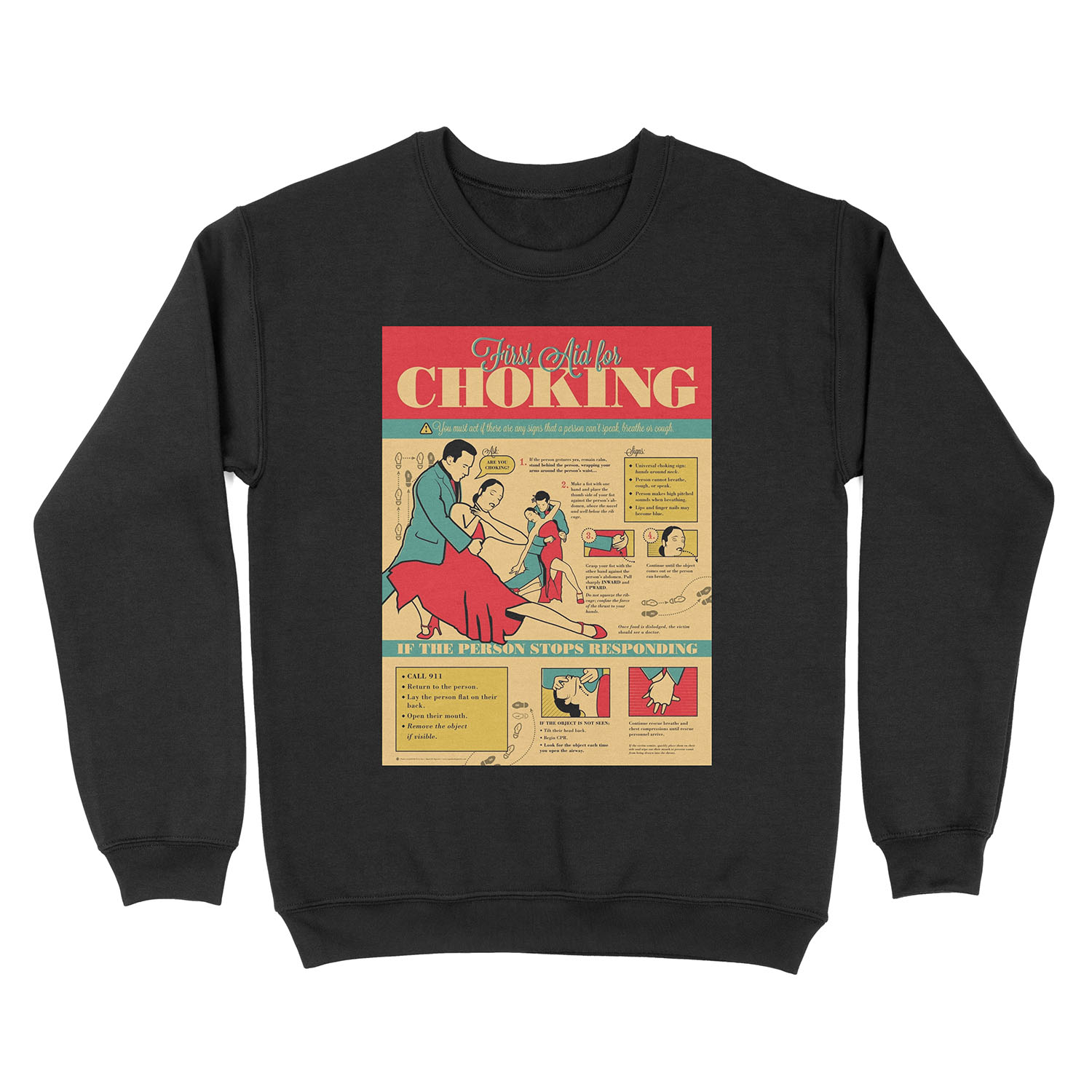 Tango Themed Choking Victim Unisex Crewneck Sweatshirt