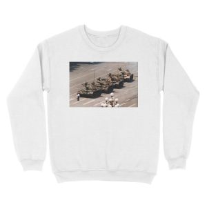 Alternative view of Tank Man, Tiananmen Square Unisex Crewneck Sweatshirt